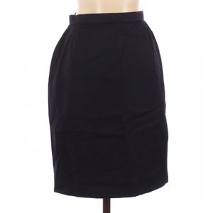 Classiques Entier Wool Skirt, Size 4, Black